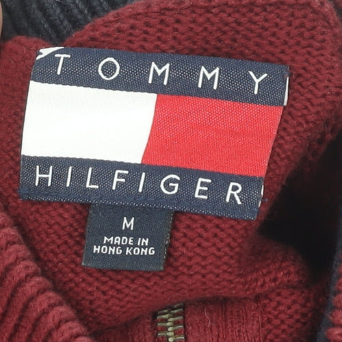 Tommy Hilfiger Men’s Red Full Zip Jumper M