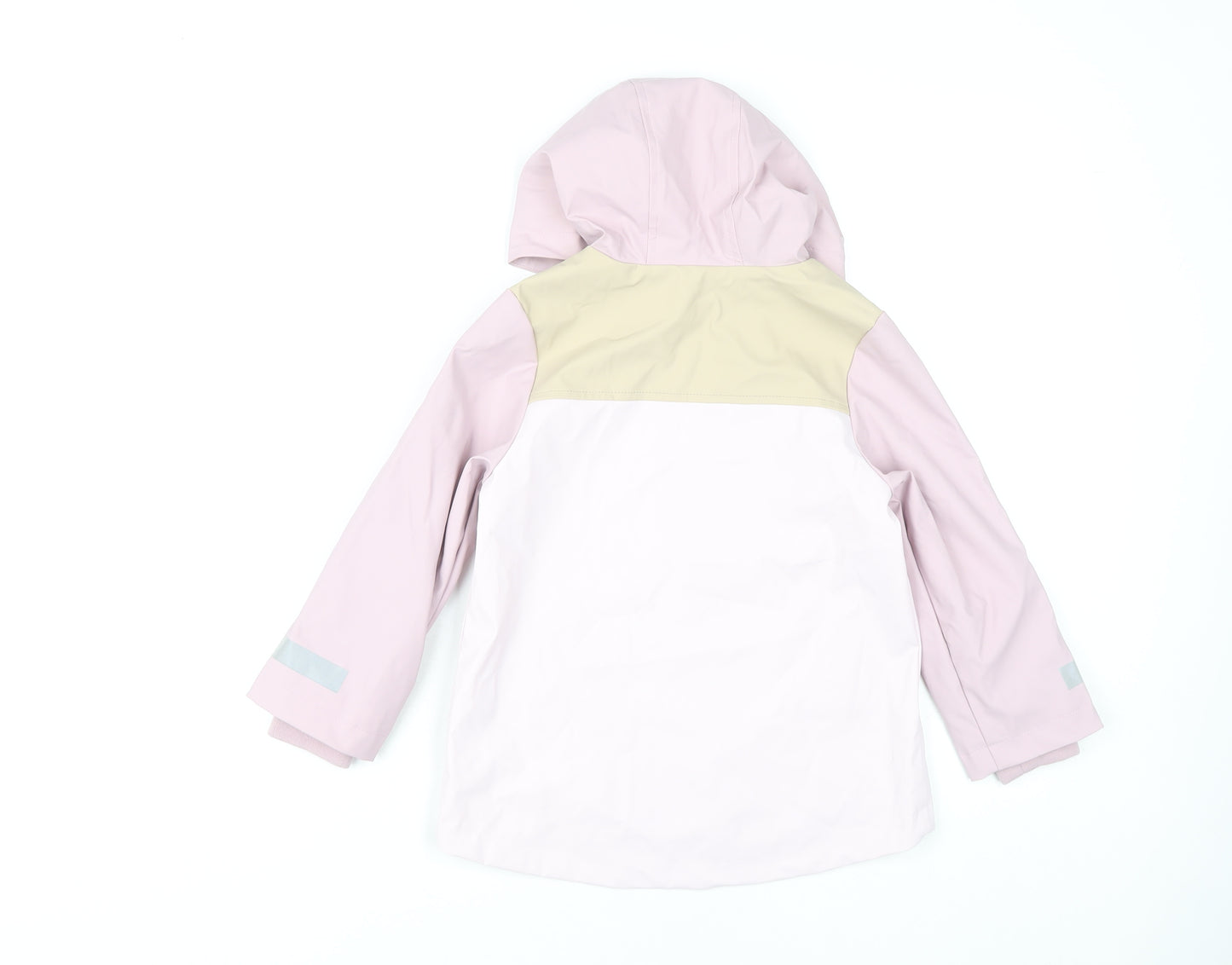 Marks and Spencer Girls Pink Rain Coat 4-5 Years Waterproof