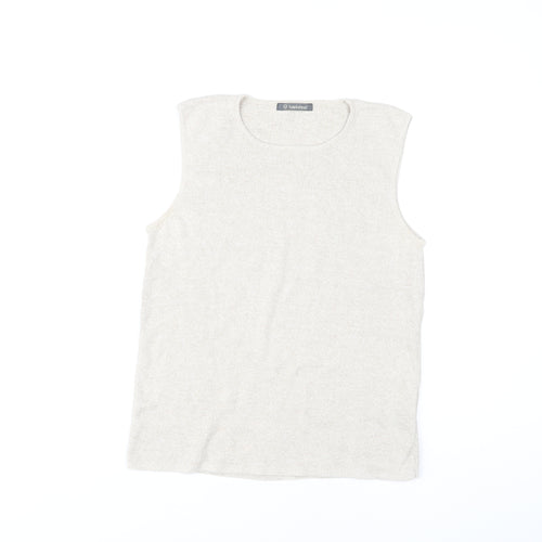Hawkshead Women's Beige Ramie Cotton Tank M