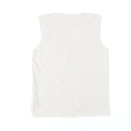 Hawkshead Women's Beige Ramie Cotton Tank M