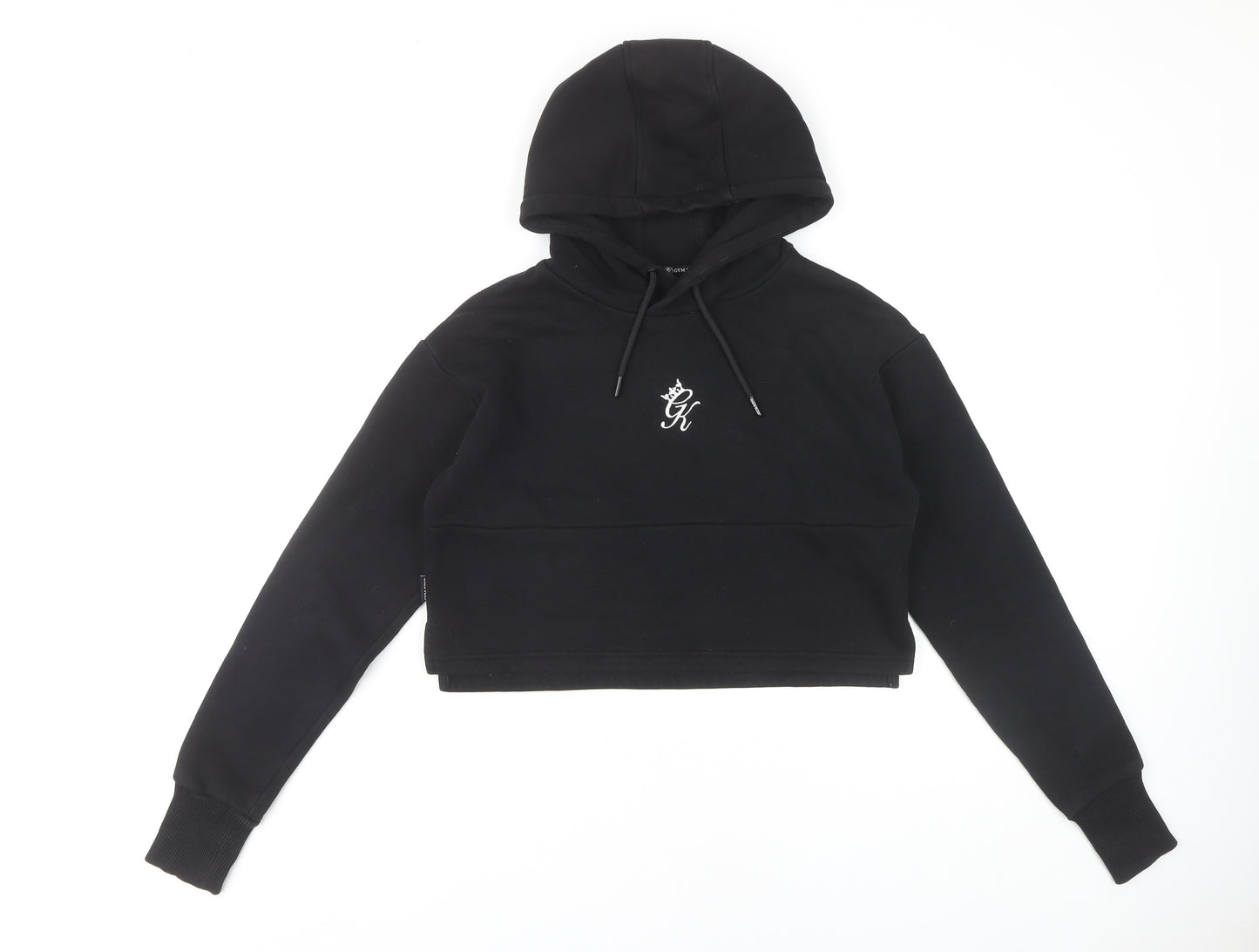 Gym King Women's Black Hoodie Size 10 with Logo