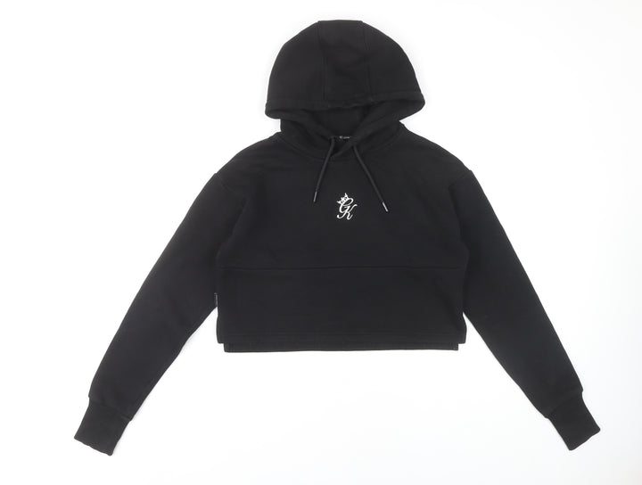 Gym King Women's Black Hoodie Size 10 with Logo