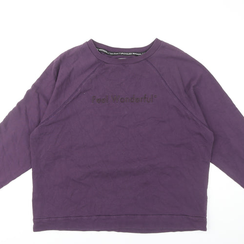 Asquith Women's Purple XL Pullover Sweatshirt, Cotton