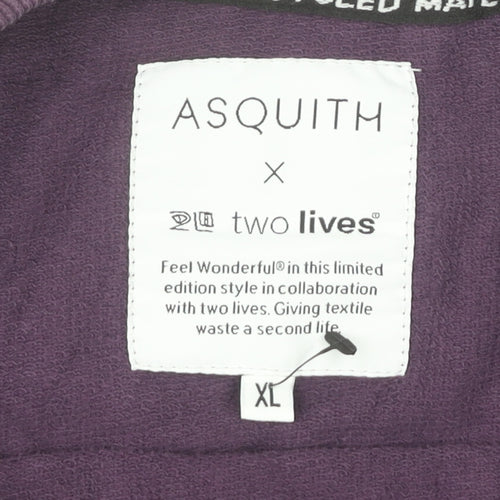 Asquith Women's Purple XL Pullover Sweatshirt, Cotton