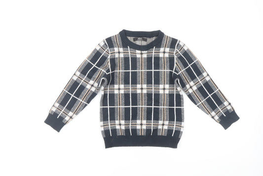 NEXT Boys Multicoloured Plaid Pullover Jumper, Size 5 Years