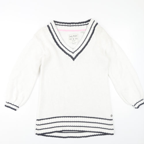 Jack Wills Women's White Pullover Jumper Size 6