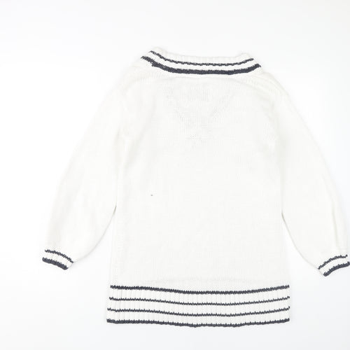 Jack Wills Women's White Pullover Jumper Size 6