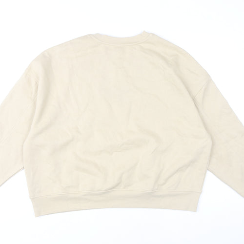 H&M Unisex Beige Yale Logo Pullover Sweatshirt Size 12