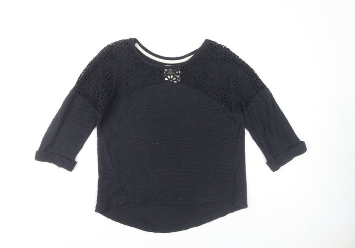 Next Women's Blue Pullover Jumper Size 8 Cotton
