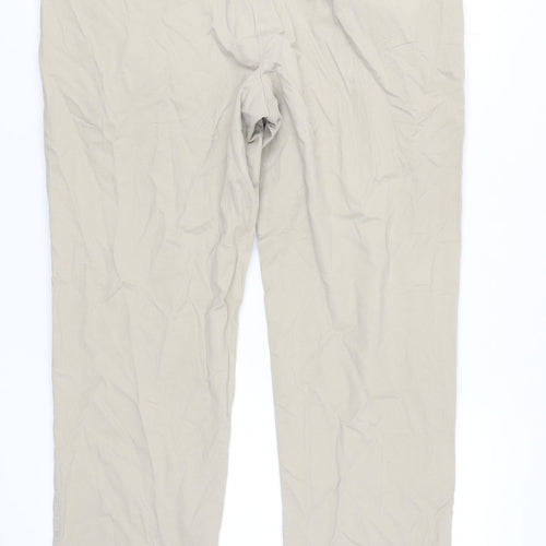 Marks and Spencer Men's Beige Chino Trousers Size L