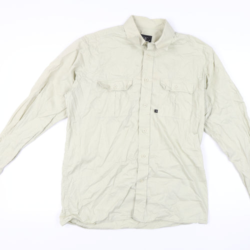 Ciro Citterio Beige Button-Up Shirt, Men, Medium, Cotton