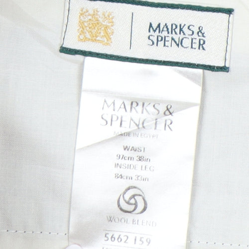 Marks and Spencer Men's Grey Dress Pants 38 in