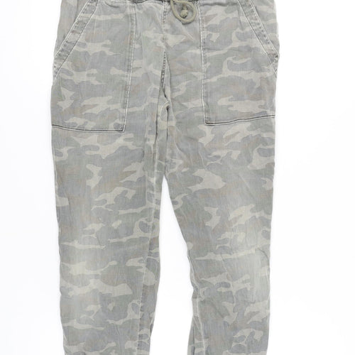 Bella Dahl Women's Grey Camouflage Jogger Trousers M