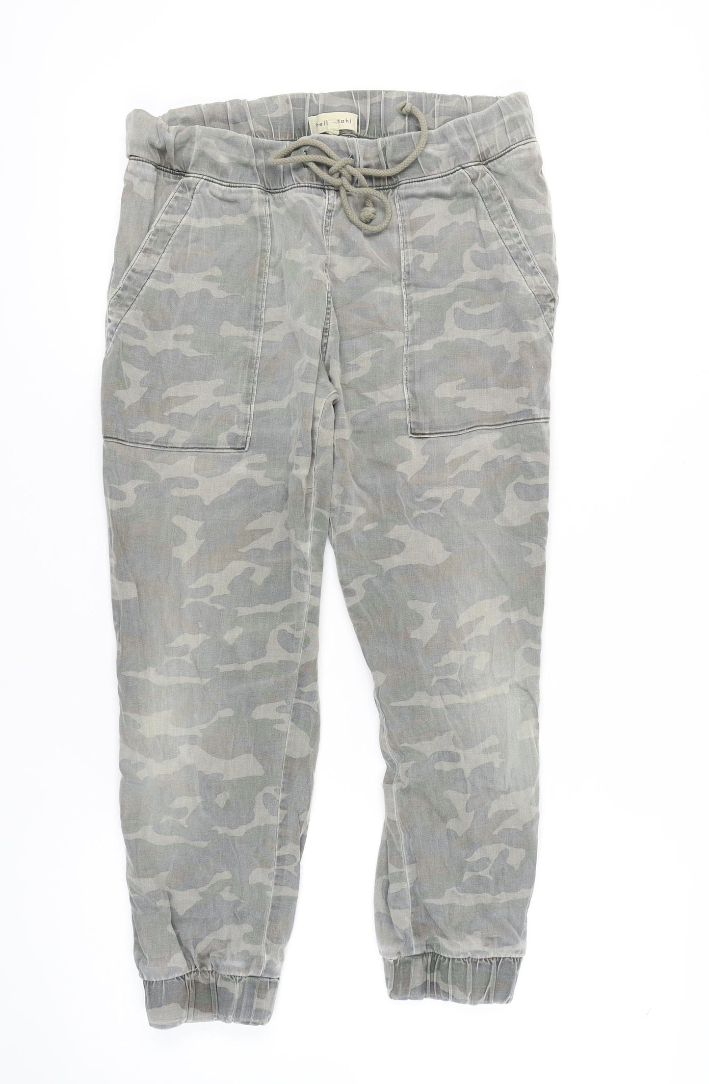 Bella Dahl Women's Grey Camouflage Jogger Trousers M