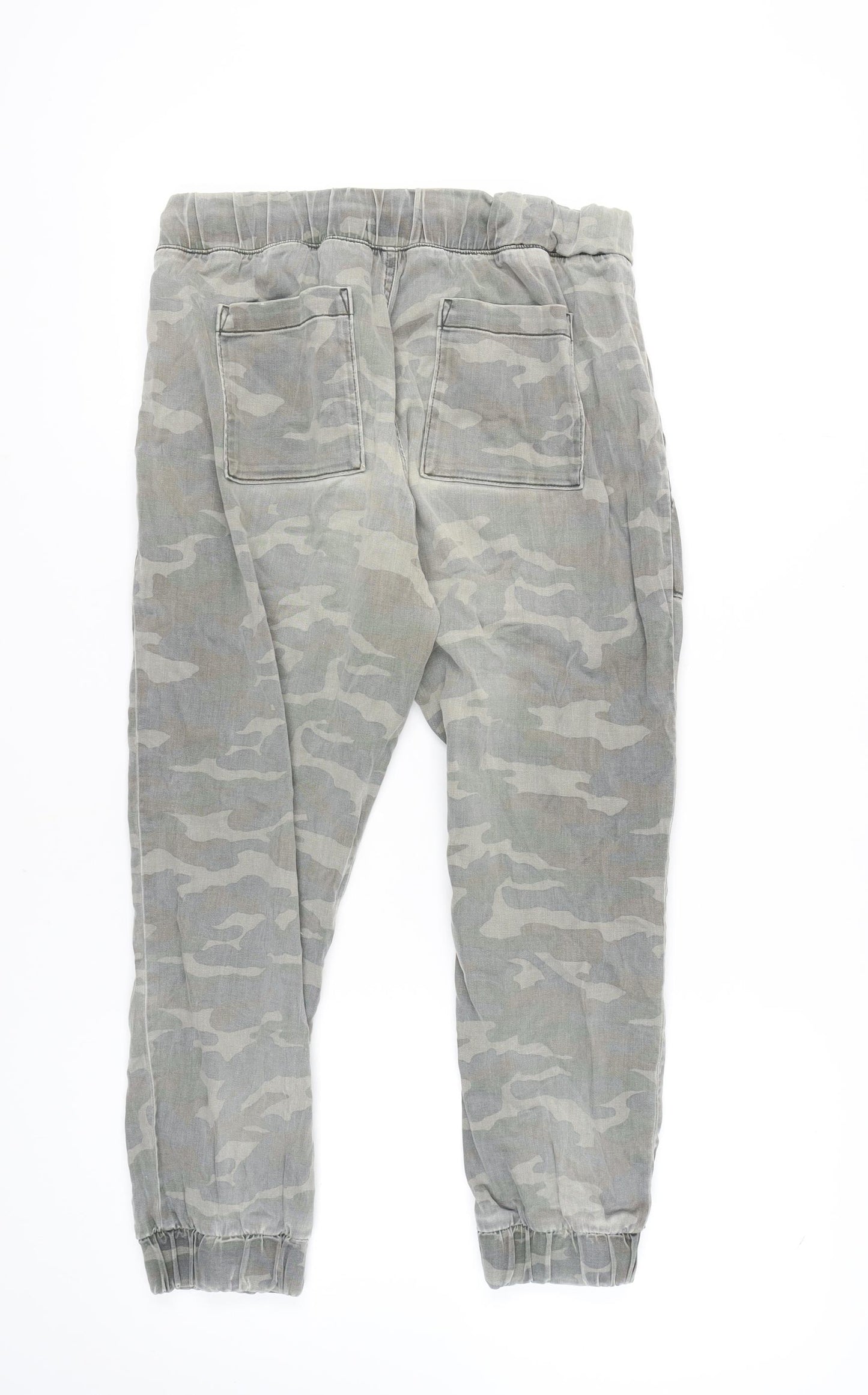 Bella Dahl Women's Grey Camouflage Jogger Trousers M