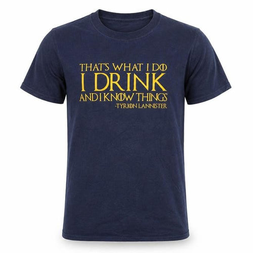 Gildan Men's Blue S Game of Thrones Quote T-Shirt