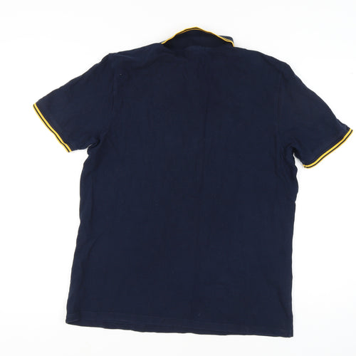 Admiral Men's Blue Polo Shirt L Short Sleeve