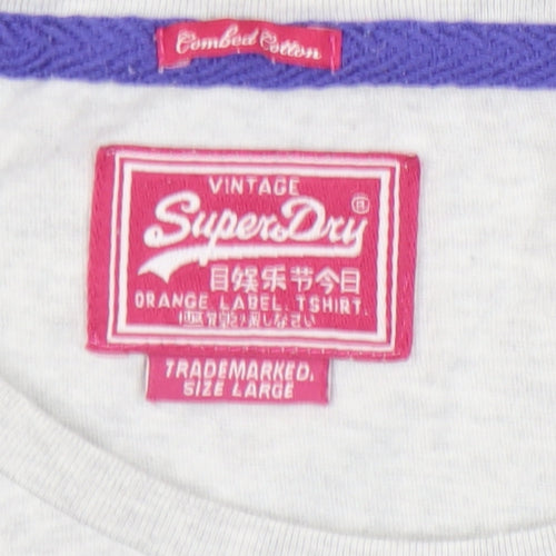 SuperDry Women's Grey Basic T-Shirt L