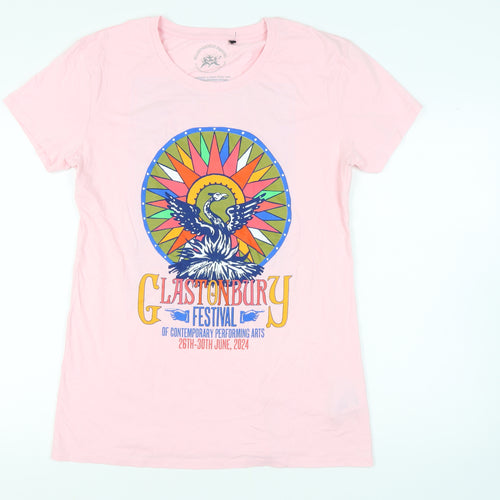 Glastonbury Festival Pink Unisex T-Shirt XL