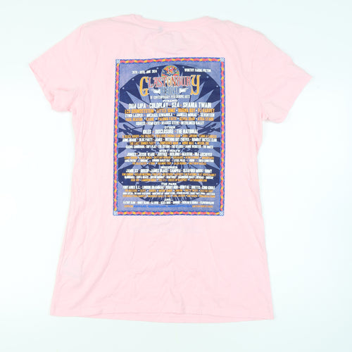 Glastonbury Festival Pink Unisex T-Shirt XL