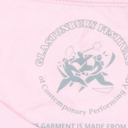 Glastonbury Festival Pink Unisex T-Shirt XL
