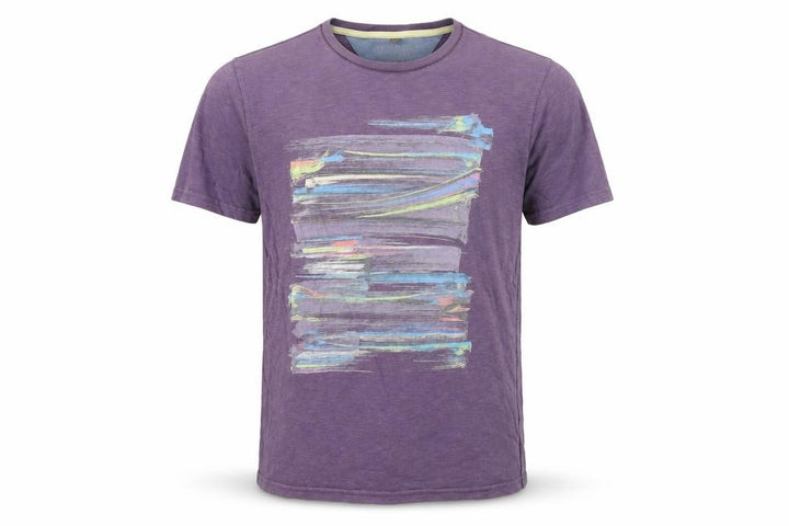 Debenhams Men's Purple Art Graphic Cotton T-Shirt M