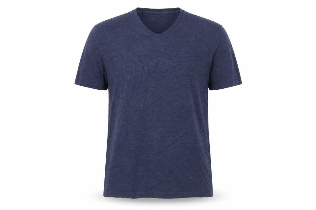 MNG Man Blue Slim Fit V-Neck T-Shirt - Size L