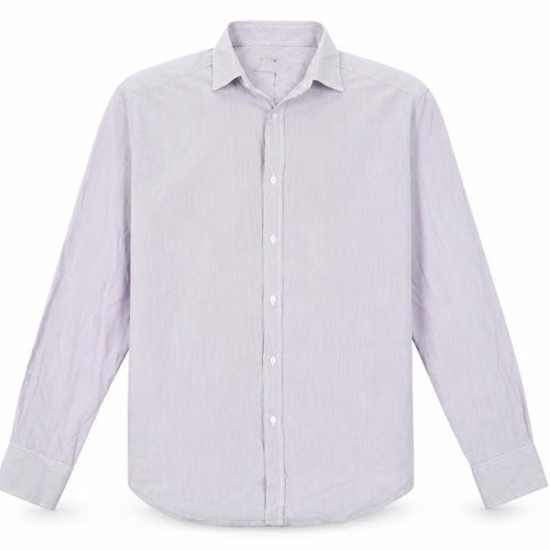 Debenhams Men's Grey Striped Classic Fit Shirt 15.5