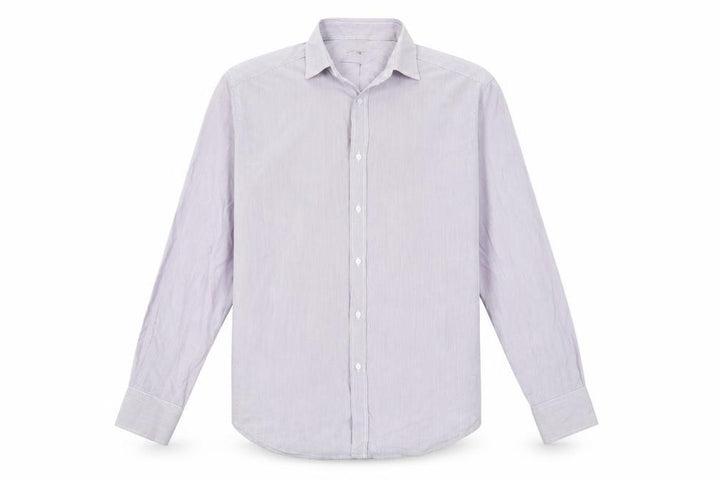 Debenhams Men's Grey Striped Classic Fit Shirt 15.5