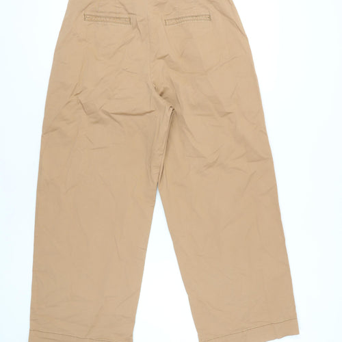 GAP Women's Beige Chino Belted Trousers Size 8