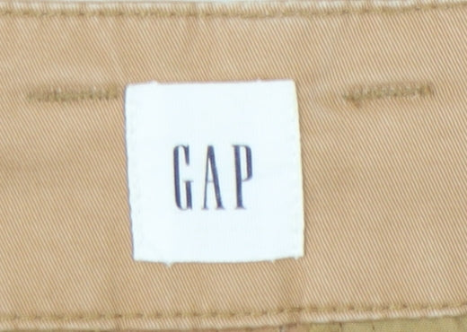 GAP Women's Beige Chino Belted Trousers Size 8