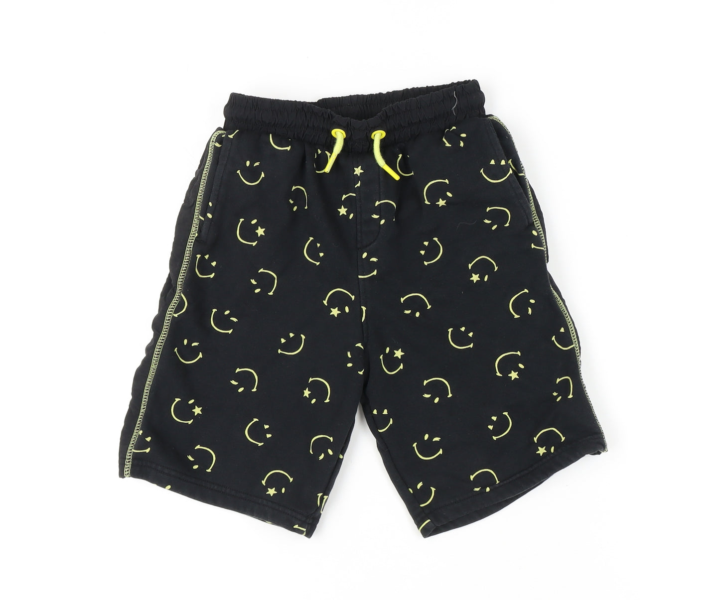 Marks and Spencer Boys' Black Athletic Shorts 9-10 Years