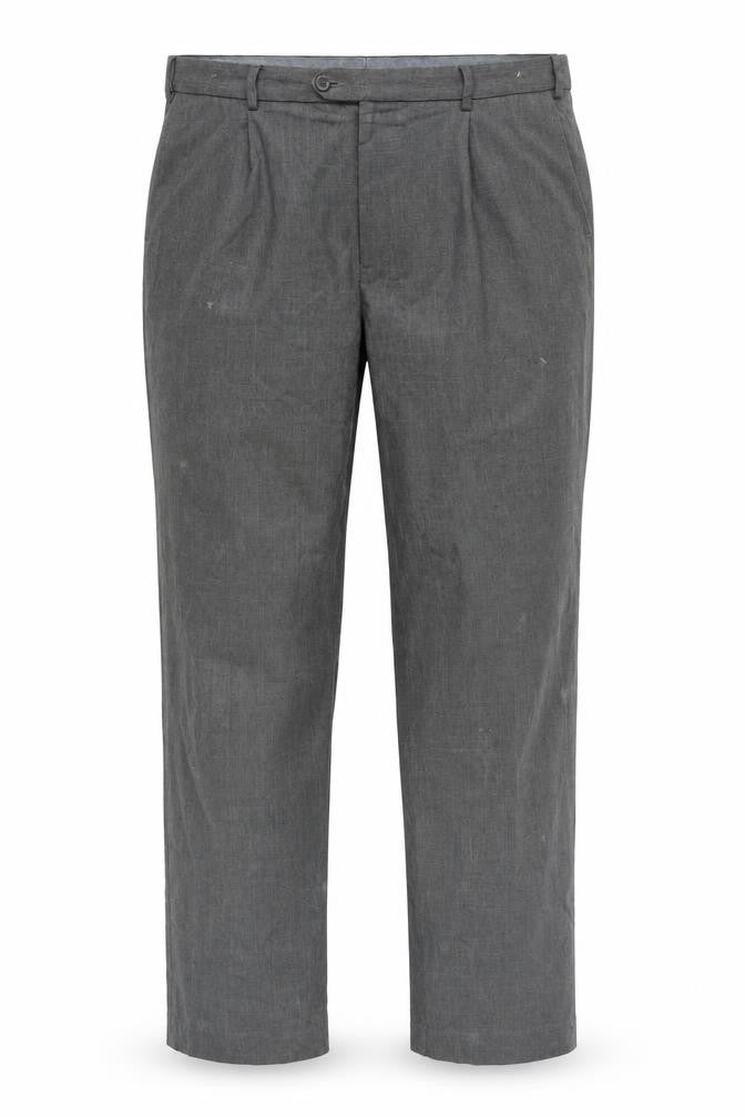 Front view of Marks & Spencer Men's Grey Regular Trousers
