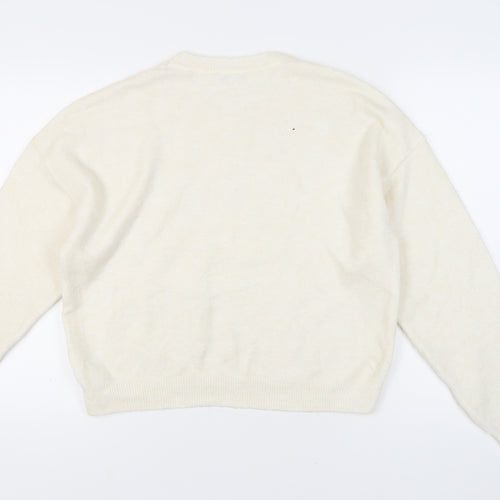 Marks and Spencer Ivory Pullover Jumper - M