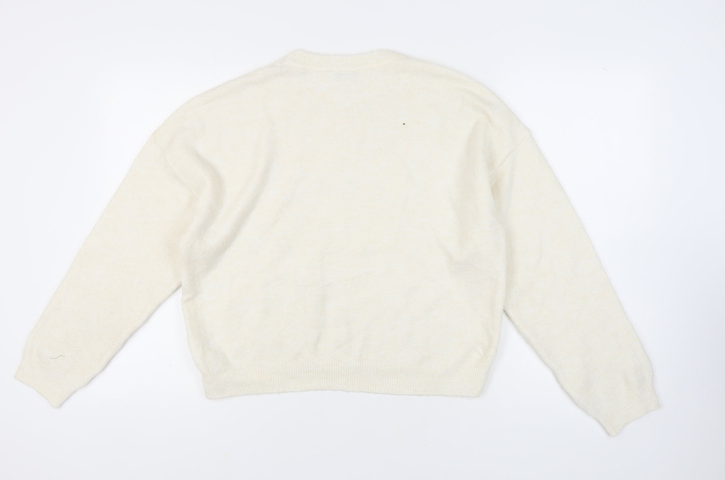 Marks and Spencer Ivory Pullover Jumper - M