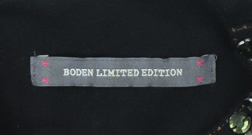 Boden Limited Edition Black Embellished Sheath Dress Size 8