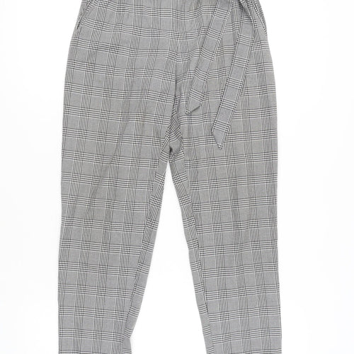 Zara Women’s Checkered Paperbag Trousers M