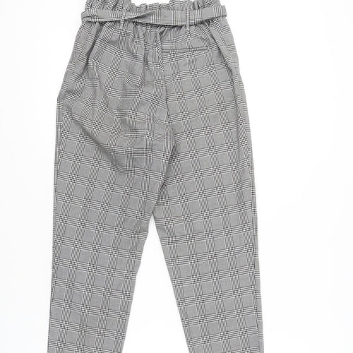 Zara Women’s Checkered Paperbag Trousers M