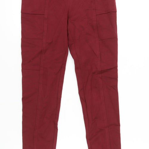 Next Women's Red Cargo Leggings Size 6
