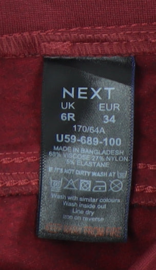 Next Women's Red Cargo Leggings Size 6