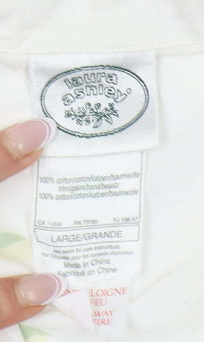 Laura Ashley Women's Floral Pyjama Top, Size L, Multicoloured