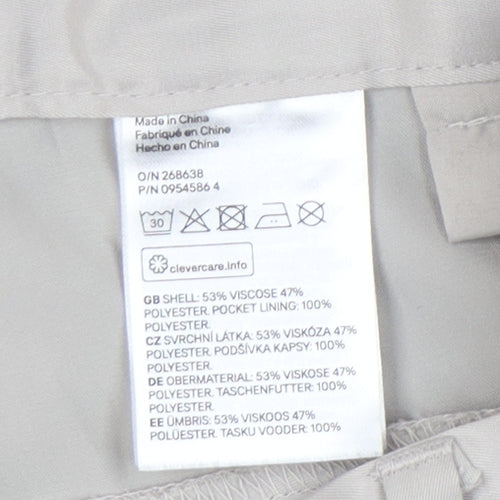 H&M Women's Beige Straight Trousers Size 12