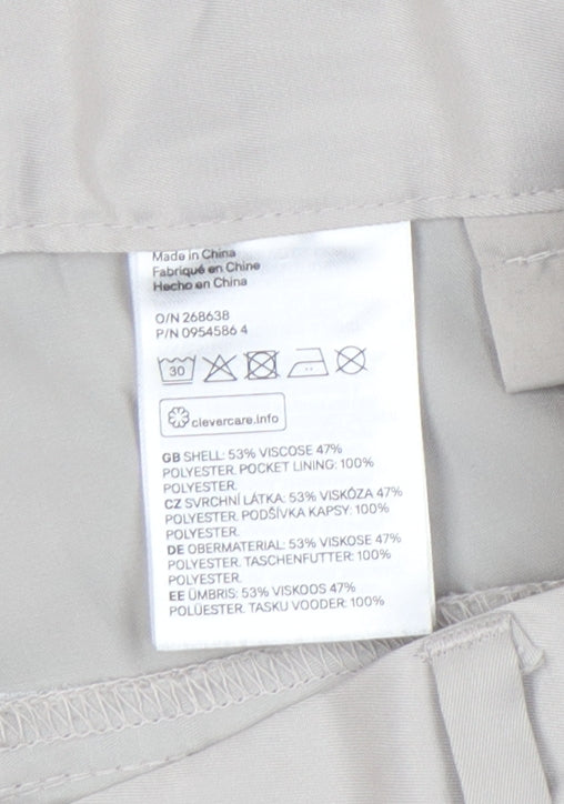 H&M Women's Beige Straight Trousers Size 12