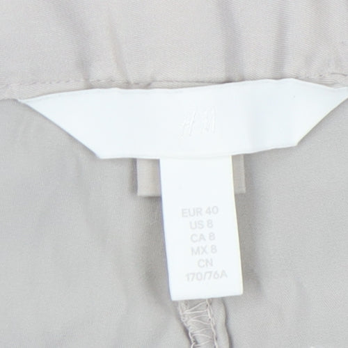 H&M Women's Beige Straight Trousers Size 12