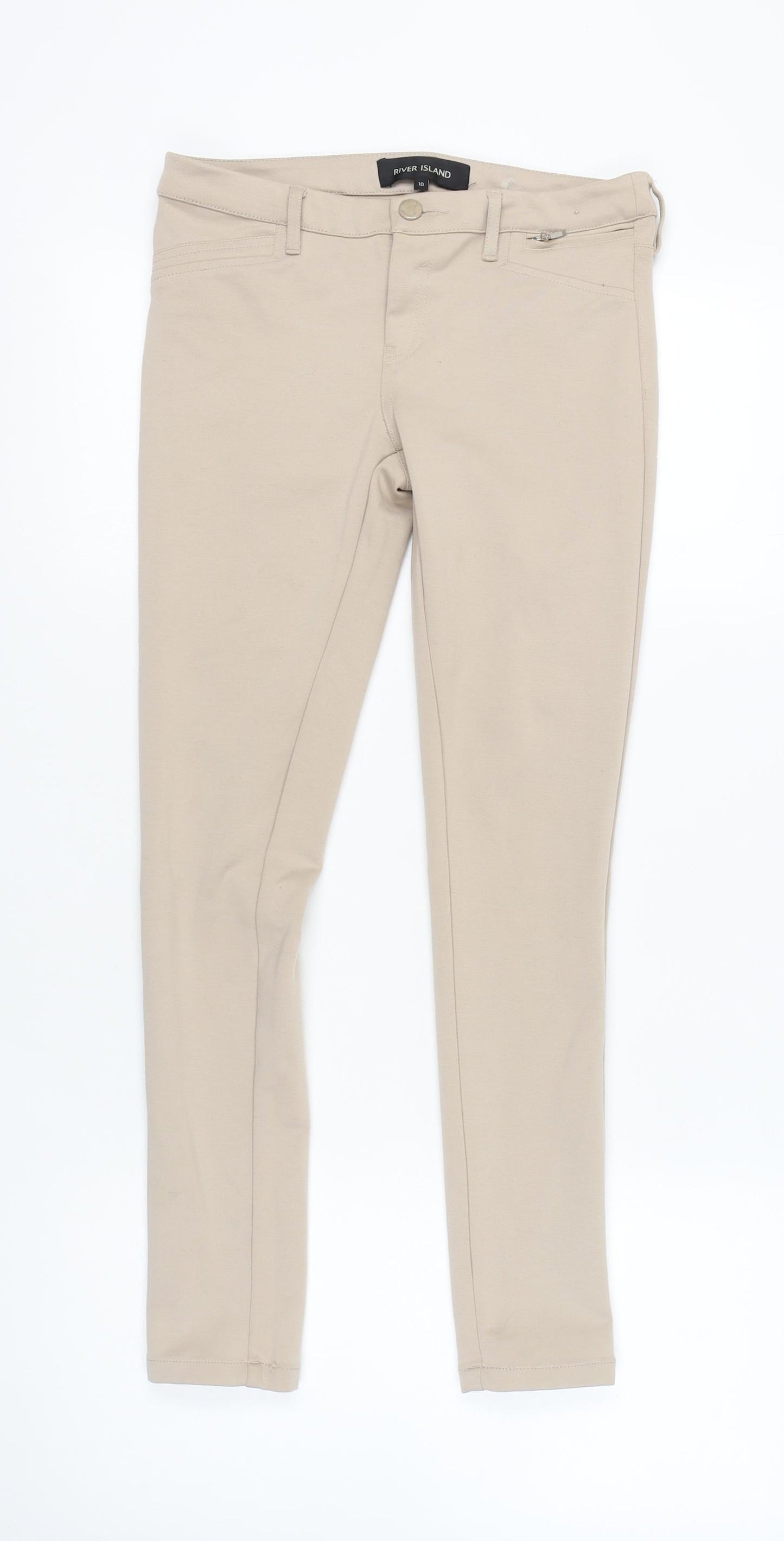 River Island Beige Women's Jegging Trousers