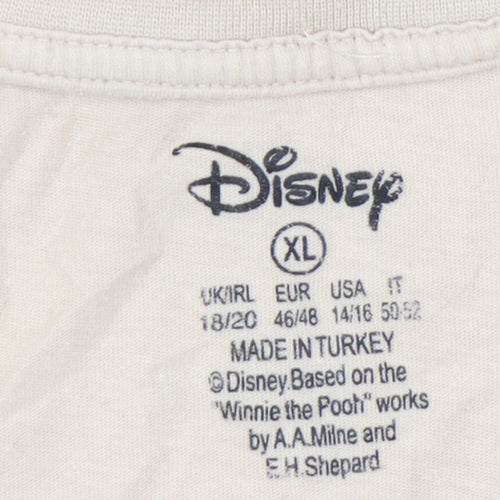 Disney Unisex Beige XL Winnie the Pooh T-Shirt