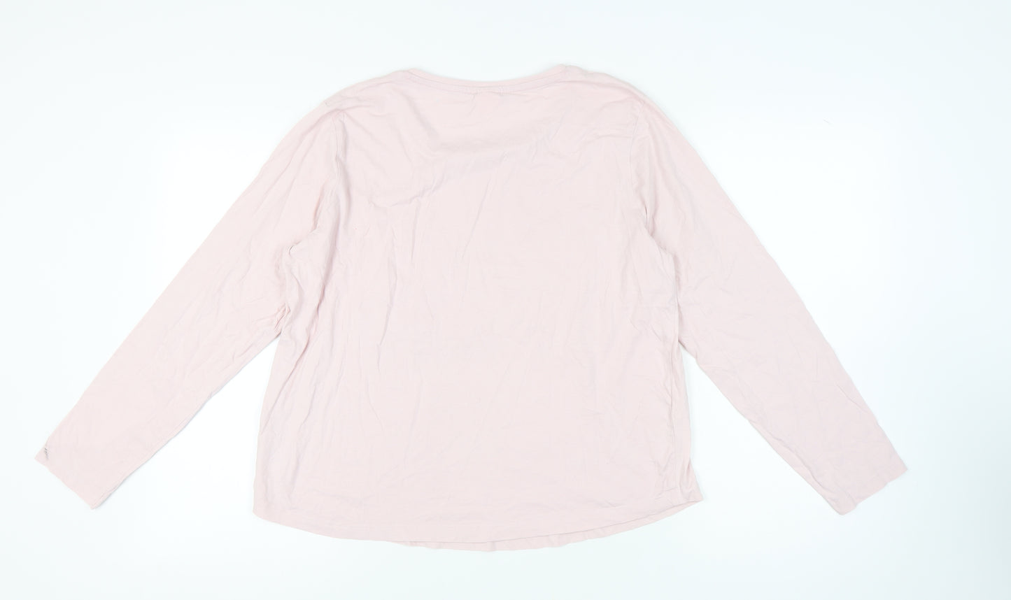 Barbie Women's Pink Long Sleeve T-Shirt Size 16-18