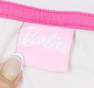 Barbie Women's Pink Long Sleeve T-Shirt Size 16-18