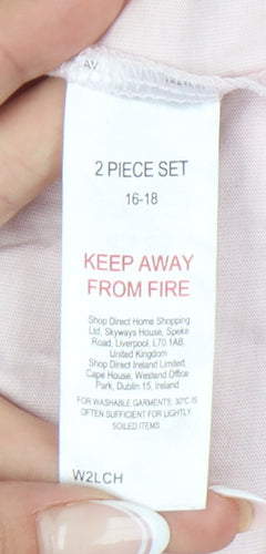 Barbie Women's Pink Long Sleeve T-Shirt Size 16-18