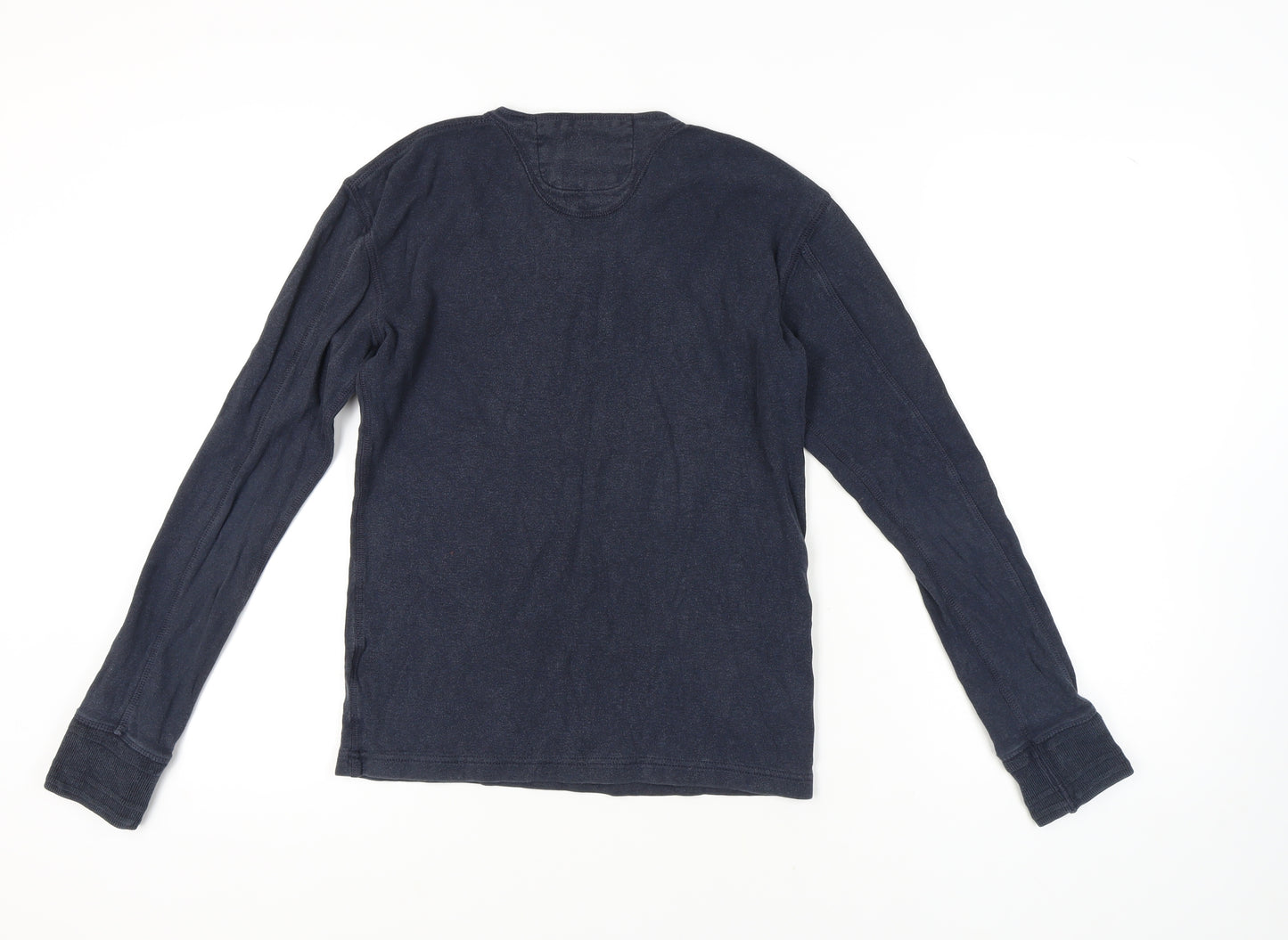 Superdry Men's Blue Long Sleeve Henley T-Shirt
